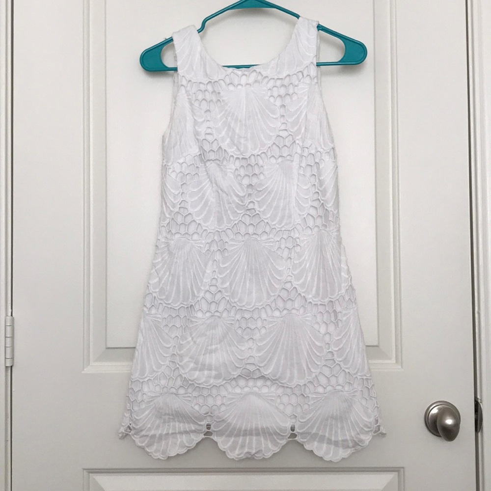 Lily Pulitzer white shell dress